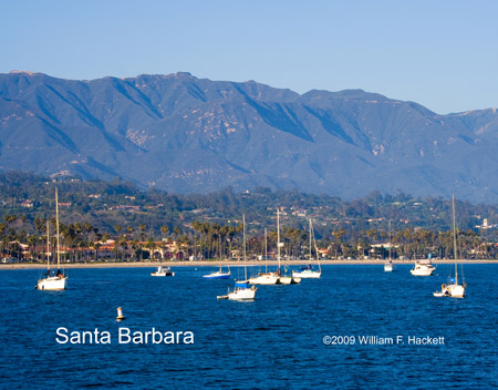 Sailboats, Santa Barbara, California