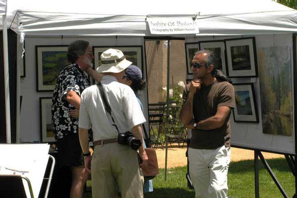 Visitors at Cheshire Cat Photo Booth, Art in the Vineyard 2010