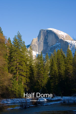 Half Dome in Winter