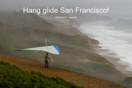 Hang glider, Fort Funston, San Francisco, California