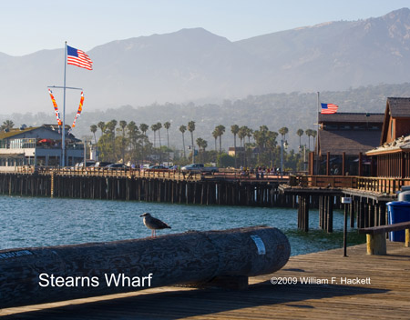 Stearns Wharf view, Santa Barbara, California