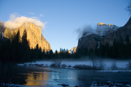 Bridalveil Meadow in Winter