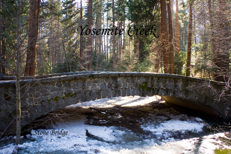 Stone Bridge over Yosemite Creek, Yosemite National Park, California