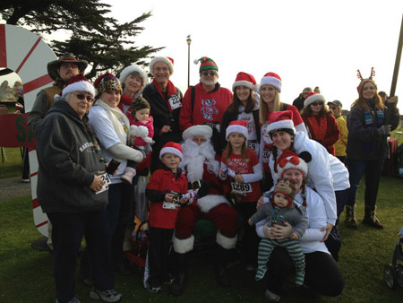 Jingle Bell Run/Walk, Lover's Point, Pacific Grove, CA December 10, 2011